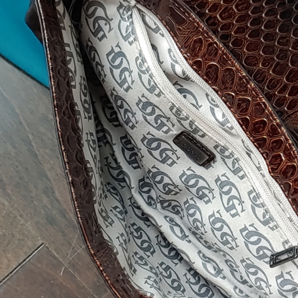 Guess Burnished Bronze Bejeweled Clutch - Picture 4 of 4